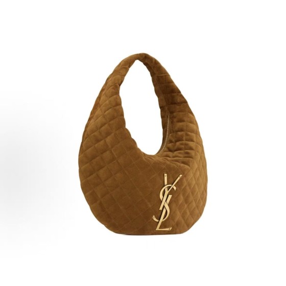 SAINT LAURENT ICARE diamond quilted vintage handbag in caramel color for women